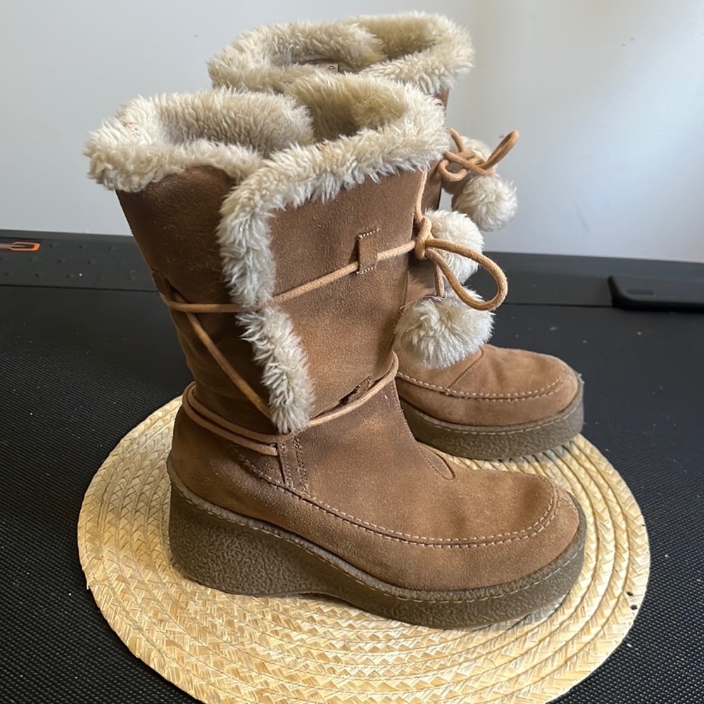 Spring Platform  Outdoor Winter Snow Ankle Boot Size 37 - Picture 6 of 14